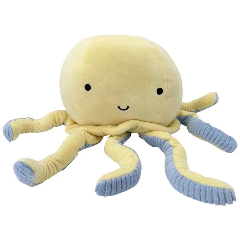Pillowfort Weighted Jellyfish Plush 17in Yellow Blue Sensory Stuffed Animal